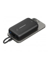 goobay power bank 20,000 mAh, integrated USB-C cable 13cm, 30 watts black, 20 Ah, 1x USB-A, 2x USB-C, PD, QC - nr 5