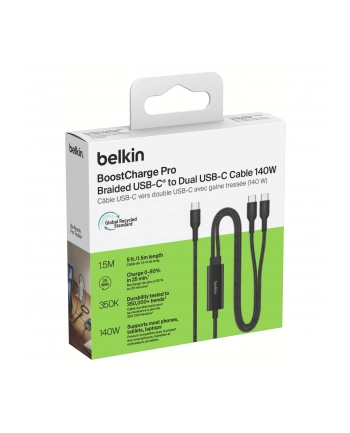 Belkin BOOSTCHARGE Pro 140W 1,5m USB-C Kabel schw. CAC004hq1.5MBK nr 1