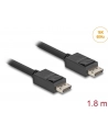 DeLOCK cable DisplayPort 2.1 male > DisplayPort male, 16K, 80 Gbps black, 1.8 meters - nr 7