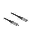 DeLOCK USB4 Gen 3x2 extension cable 40 Gbps, USB-C male > USB-C female black/grey, 2 meters, PD 3.1, charging with 240 watts - nr 1