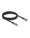 DeLOCK USB4 Gen 3x2 extension cable 40 Gbps, USB-C male > USB-C female black/grey, 2 meters, PD 3.1, charging with 240 watts - nr 4