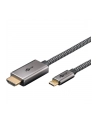 goobay USB textile adapter cable, USB-C plug > HDMI plug, 4K / 60Hz black/silver, 2 meters - nr 2