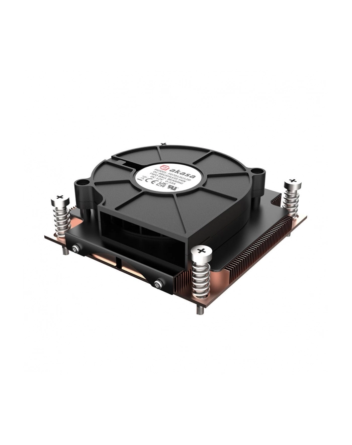 Chłodzenie procesora Akasa Chłodzenie CPU 1U Intel LGA 1700 CPU-Kühler - Kupfer (AKCC7406BP01) główny