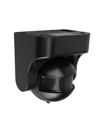 Czujnik ruchu PIR Maclean MCE358 B/B, na podczerwień, IP44, czarny z czarną przesłoną, zasięg 12m, max. obciążenie 300/1200W nr 1