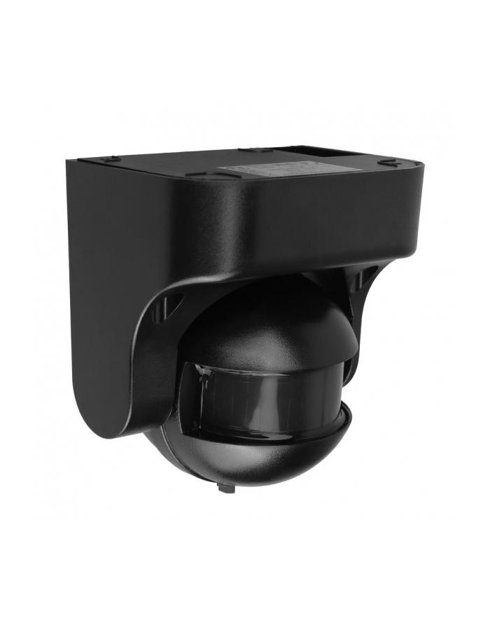 Czujnik ruchu PIR Maclean MCE358 B/B, na podczerwień, IP44, czarny z czarną przesłoną, zasięg 12m, max. obciążenie 300/1200W główny