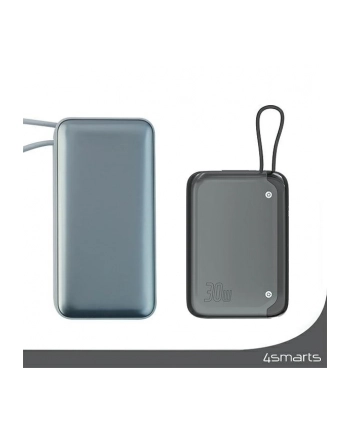 4smarts Powerbank Pocket 30W 10000mAh wbudowany kabel USB-C 15cm