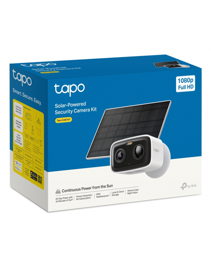 tp-link systems inc. Kamera IP TP-Link Tapo C400 KIT(3,16mm) 2Mpx IP65 z panelem solarnym główny