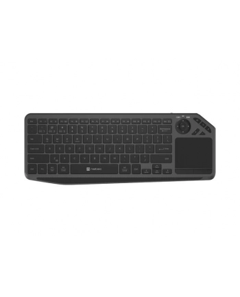 Klawiatura bezprzewodowa Natec Turbot 2 US do Smart TV bezprzewodowa BT + 2,4 GHz X-Scissors z touchpadem slim nr 1