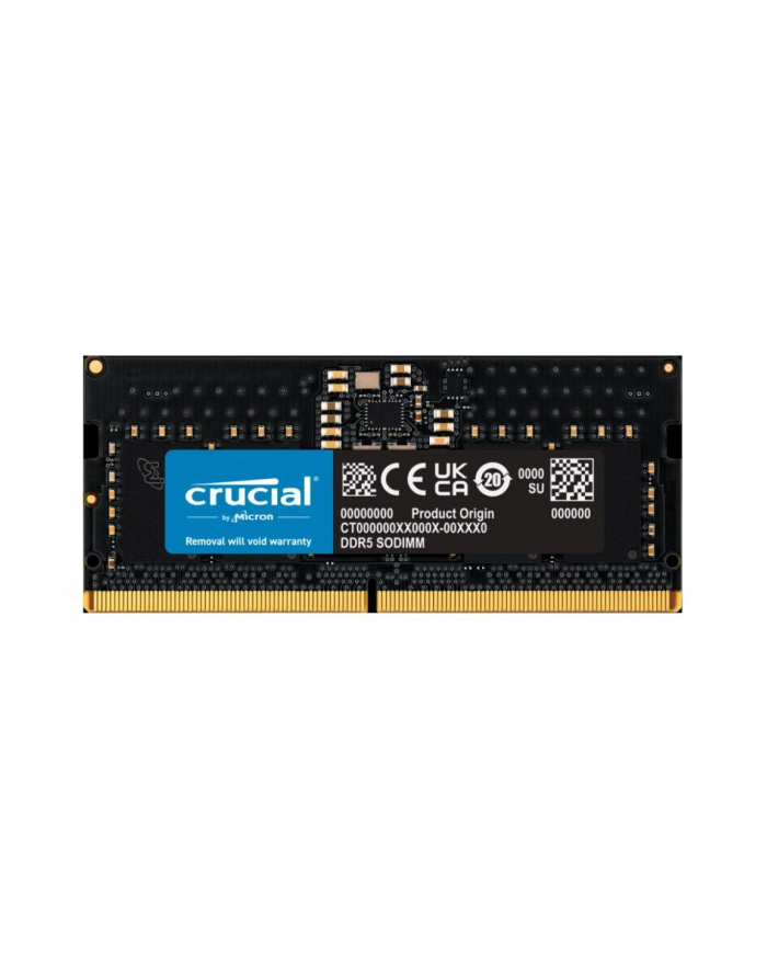 Pamięć SODIMM DDR5 Crucial 16GB (1x16GB) 5600MHz CL46 1,1V Tray główny