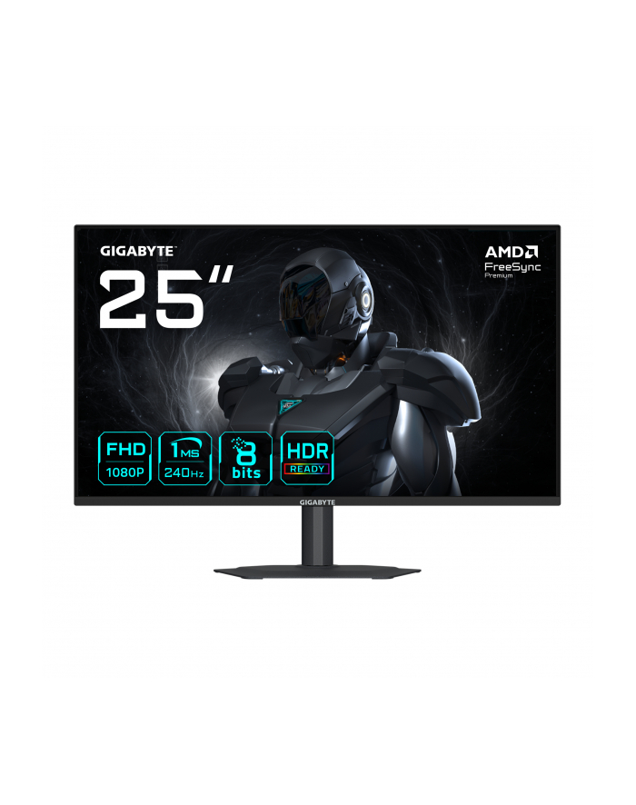 Monitor Gigabyte 24,5'' G25F2A SS IPS FHD 240Hz 2xHDMI DP głośniki główny