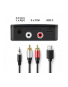 Transmiter Qoltec bezprzewodowy odbiornik Audio HiFi Home'Car | Bluetooth 6.0 | NFC | 2 X RCA | 1 x AUX MiniJack 3.5mm | Mikrofon - nr 3