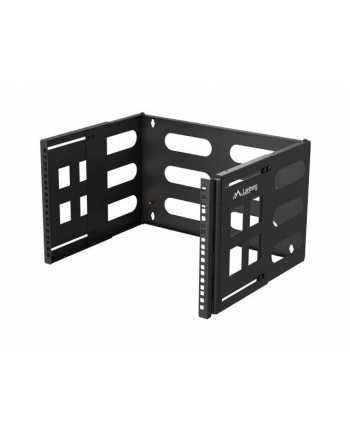 Uchwyt ścienny rack Lanberg 19'' 6U 497x400/240 czarny