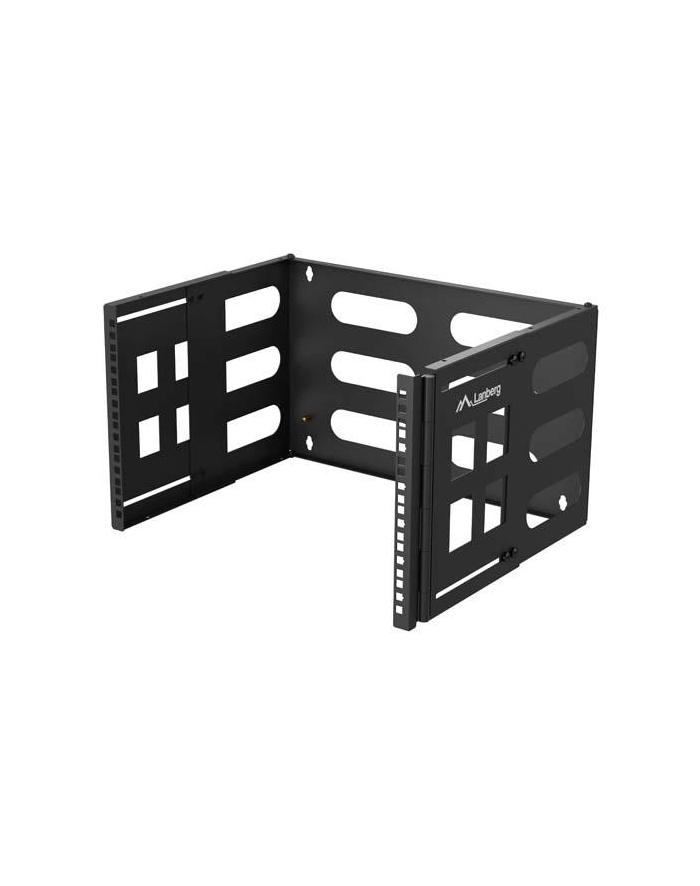 Uchwyt ścienny rack Lanberg 19'' 6U 497x400/240 czarny główny