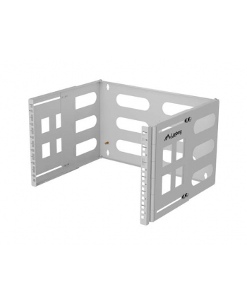 Uchwyt ścienny rack Lanberg 19'' 6U 497x400/240 szary