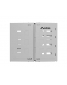 Uchwyt ścienny rack Lanberg 19'' 8U 497x400/240 szary - nr 4