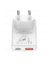 4smarts Ładowarka sieciowa FlatPlug Duos 20W USB-C + USB-A Biała - nr 4