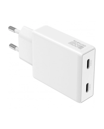 4smarts Ładowarka sieciowa PDPlug 65W GaN 2xUSB-C Biała