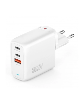4smarts Ładowarka sieciowa Flex 65W 2xUSB-C + 1xUSB-A Biała