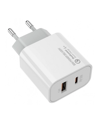 Ładowarka COLORWAY 30W 1xUSB 1xUSB-C biała nr 2