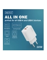 digitus Ładowarka sieciowa/zasilacz USB GaN 30W, 1x USB-C, 1x USB-A, biała - nr 23