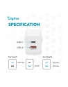 digitus Ładowarka sieciowa/zasilacz USB GaN 45W, 1x USB-C, 1x USB-A, biała - nr 16