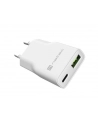 Ładowarka sieciowa, Ładowarka do laptopów Natec Ribera Gan Slim 1x USB-A + 1x USB-C 20W biała - nr 1
