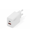 digitus Ładowarka sieciowa/zasilacz USB 20W, 1x USB-C, 1x USB-A, biała - nr 1