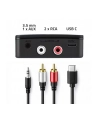 Transmiter Qoltec bezprzewodowy odbiornik Audio HiFi Home'Car | Bluetooth 6.0 | NFC | 2 X RCA | 1 x AUX MiniJack 3.5mm | Mikrofon - nr 2