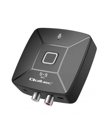 Transmiter Qoltec bezprzewodowy odbiornik Audio HiFi Home'Car | Bluetooth 6.0 | NFC | 2 X RCA | 1 x AUX MiniJack 3.5mm | Mikrofon nr 1