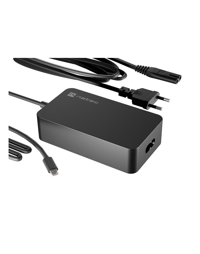 Zasilacz sieciowy uniwersalny ładowarka Natec Grayling GaN USB-C 65W do laptopów, tabletów, telefonów główny