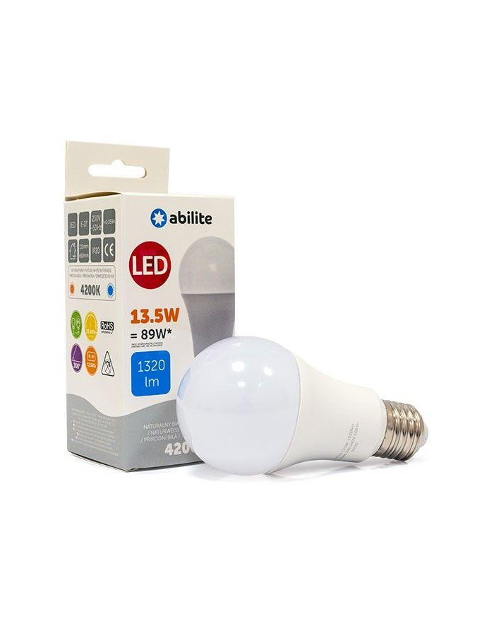 Żarówka LED Abilite klasyczna mleczna b.neutralna E27 13,5W/230V 1320lm A60 główny