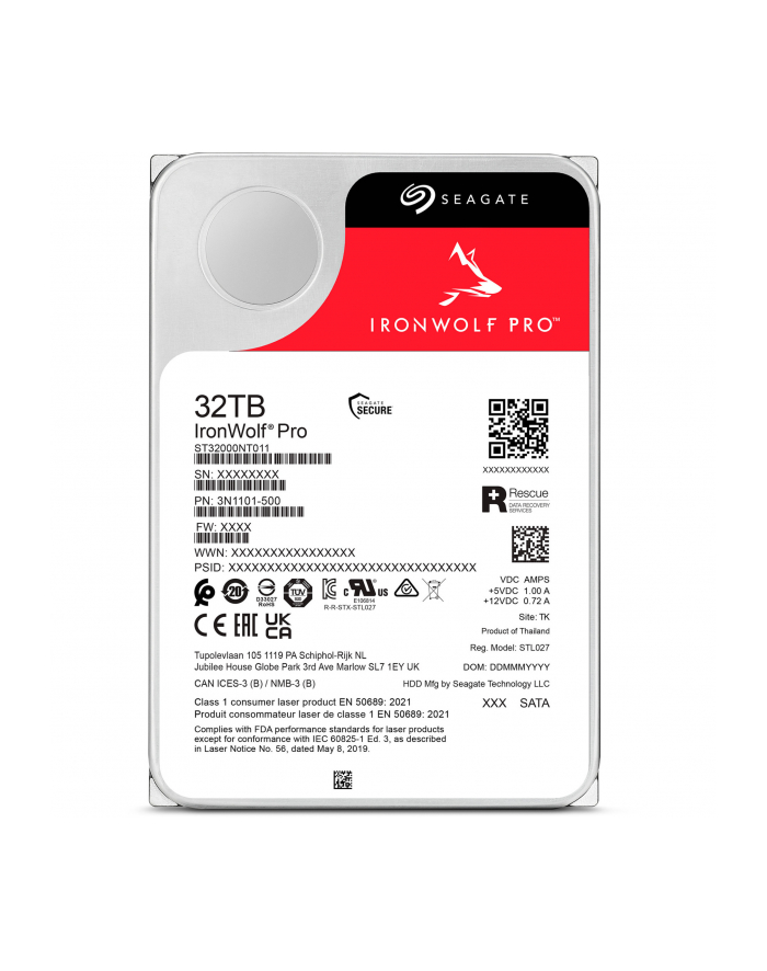 seagate Dysk IronWolf Pro 32TB 3.5 cala ST32000NT000 główny
