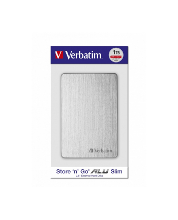 verbatim Dysk zewnętrzny 1TB ALU Slim USB 3.0 53663