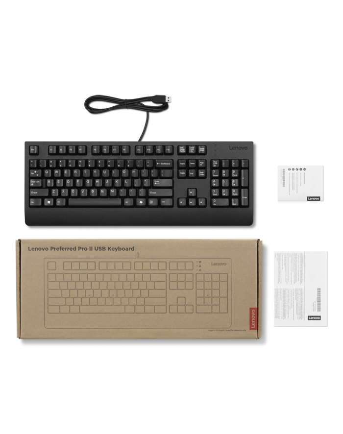 lenovo Klawiatura  Preferred Pro II USB US English 4Y41R64588 główny