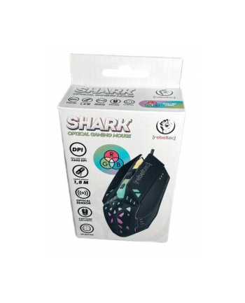 rebeltec Mysz dla graczy SHARK, USB 1.8m