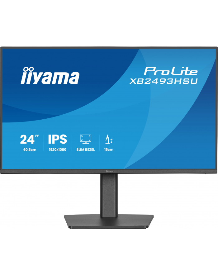 iiyama Monitor 23.8 cala XB2493HSU-B1 IPS.HDMI.DP.2x2W.USBx2, 350cd,1500:1,    HAS 150/PIVOT główny