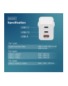 digitus Ładowarka sieciowa/zasilacz USB GaN 67W, 2x USB-C, 1x USB-A, biała - nr 4