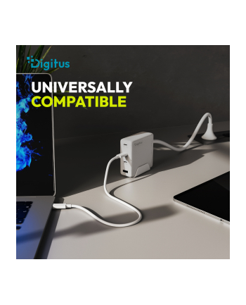 digitus Ładowarka sieciowa/zasilacz USB GaN 140W, 3x USB-C, 1x USB-A, Biała