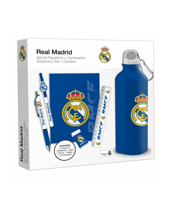 kids euroswan Bidon 650ml notes długopis zestaw Real Madryt
