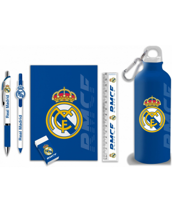 kids euroswan Bidon 650ml notes długopis zestaw Real Madryt