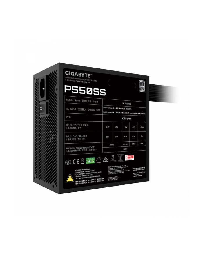 gigabyte Zasilacz 550W GP-P550SS 80+ Silver główny