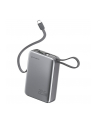 4smarts Powerbank Pocket Dual Cord 20000mAh 22,5W z wbudowanym kablem USB-C 15cm Szary - nr 1