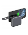 4smarts Powerbank Pocket Dual Cord 10000mAh 22,5W z wbudowanym kablem USB-C 15cm Szary - nr 2