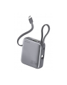 4smarts Powerbank Pocket Dual Cord 10000mAh 22,5W z wbudowanym kablem USB-C 15cm Szary - nr 4
