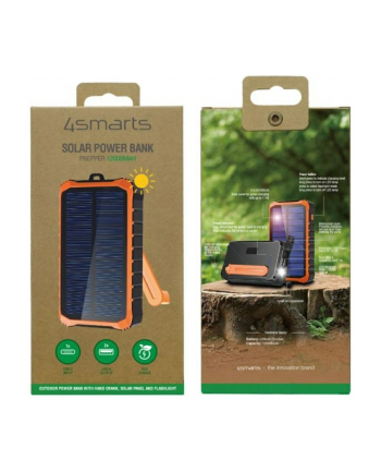 4smarts Powerbank Propper Solarny 12000mAh Szary nr 1