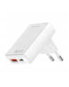 4smarts Ładowarka sieciowa FlatPlug Duos 20W USB-C + USB-A Biała - nr 1