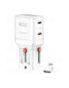 4smarts Ładowarka podróżna World Travel 65W USB-C + USB-A Biała - nr 1