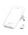 4smarts Ładowarka sieciowa FlatPlug 65W GaN Dual 2xUSB-C Biała - nr 1