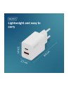 digitus Ładowarka sieciowa/zasilacz USB GaN 30W, 1x USB-C, 1x USB-A, biała - nr 29