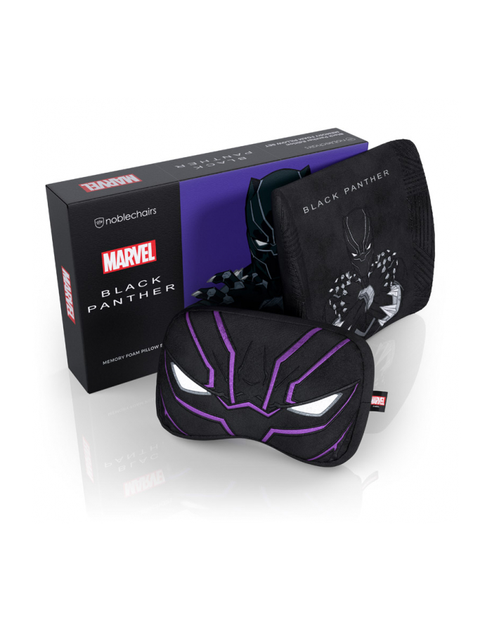 Noblechairs Zestaw poduszek z pianki zapamiętującej kształt - Black Panther Edition (GAGC-306) główny
